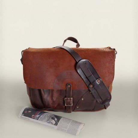 Rrl Leather Mail Bag in Brown for Men | Lyst