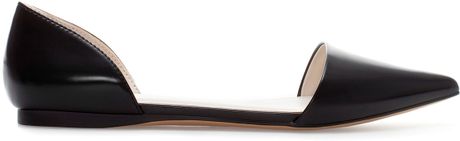 zara flat pointed shoes