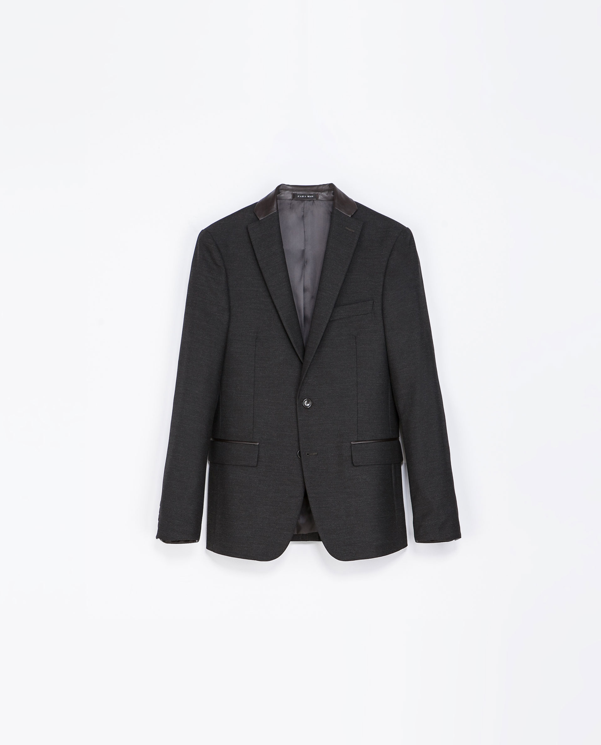 zara mens grey blazer