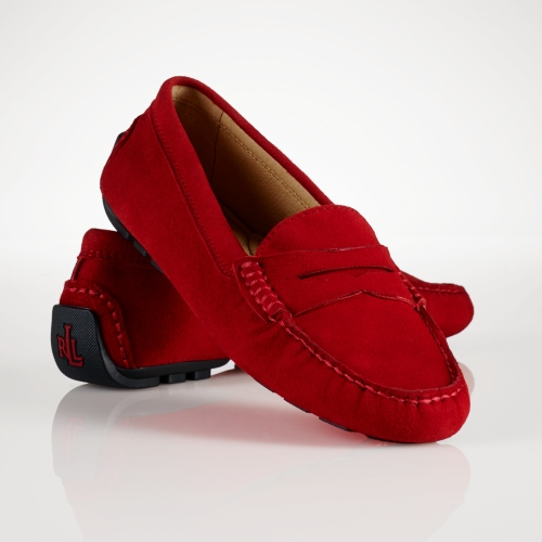 ralph lauren suede loafers men