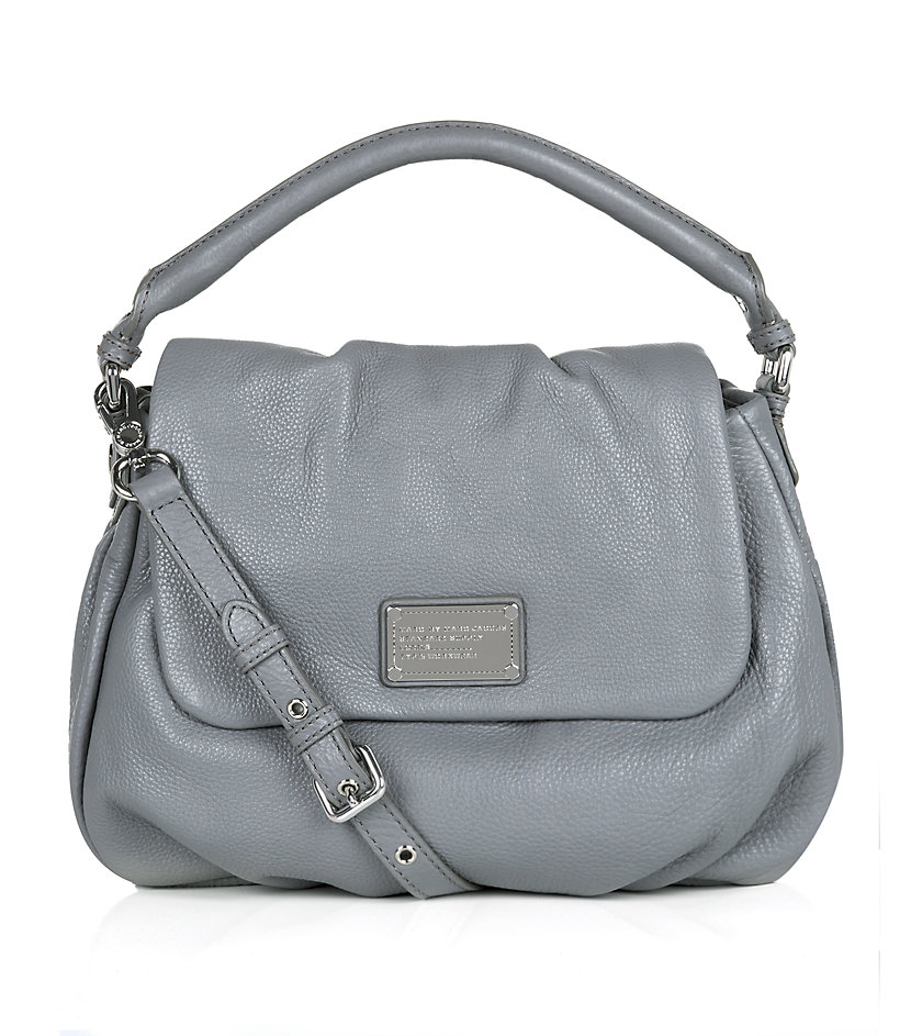 Marc By Marc Jacobs Classic Q Lil Ukita Shoulder Bag in Gray (silver) | Lyst