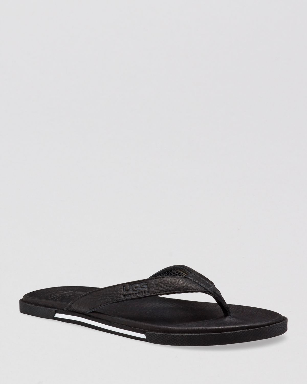 ugg australia men's bennison leather flip flops ugg australia men's bennison leather flip flops
