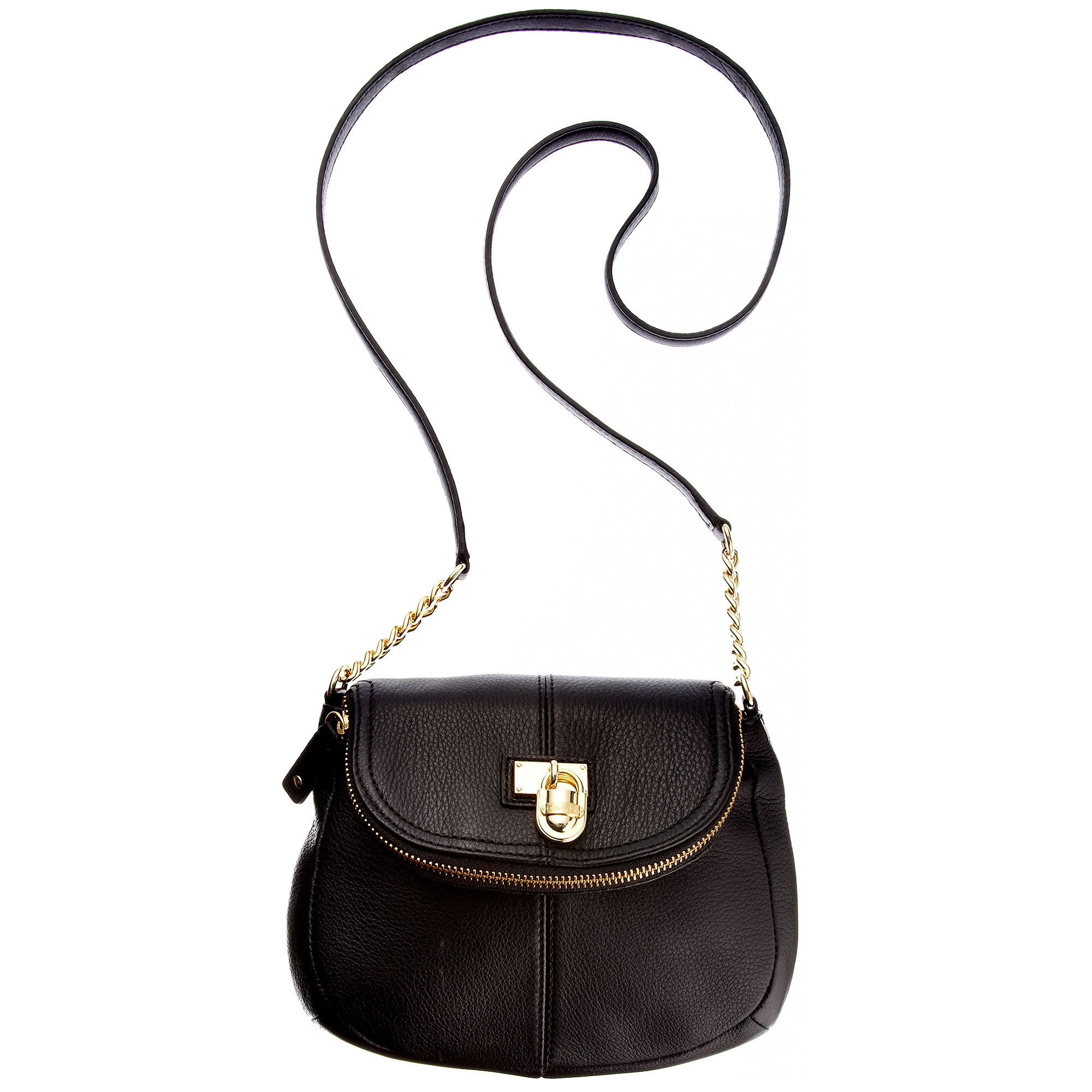 Calvin Klein Modena Leather Crossbody Bag in Black Lyst