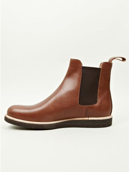 mens brown leather chelsea boots sale