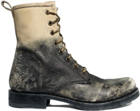 frye veronica combat boots black