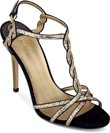 Ivanka Trump Hara High Heel Evening Sandals in Khaki (sandgold ...