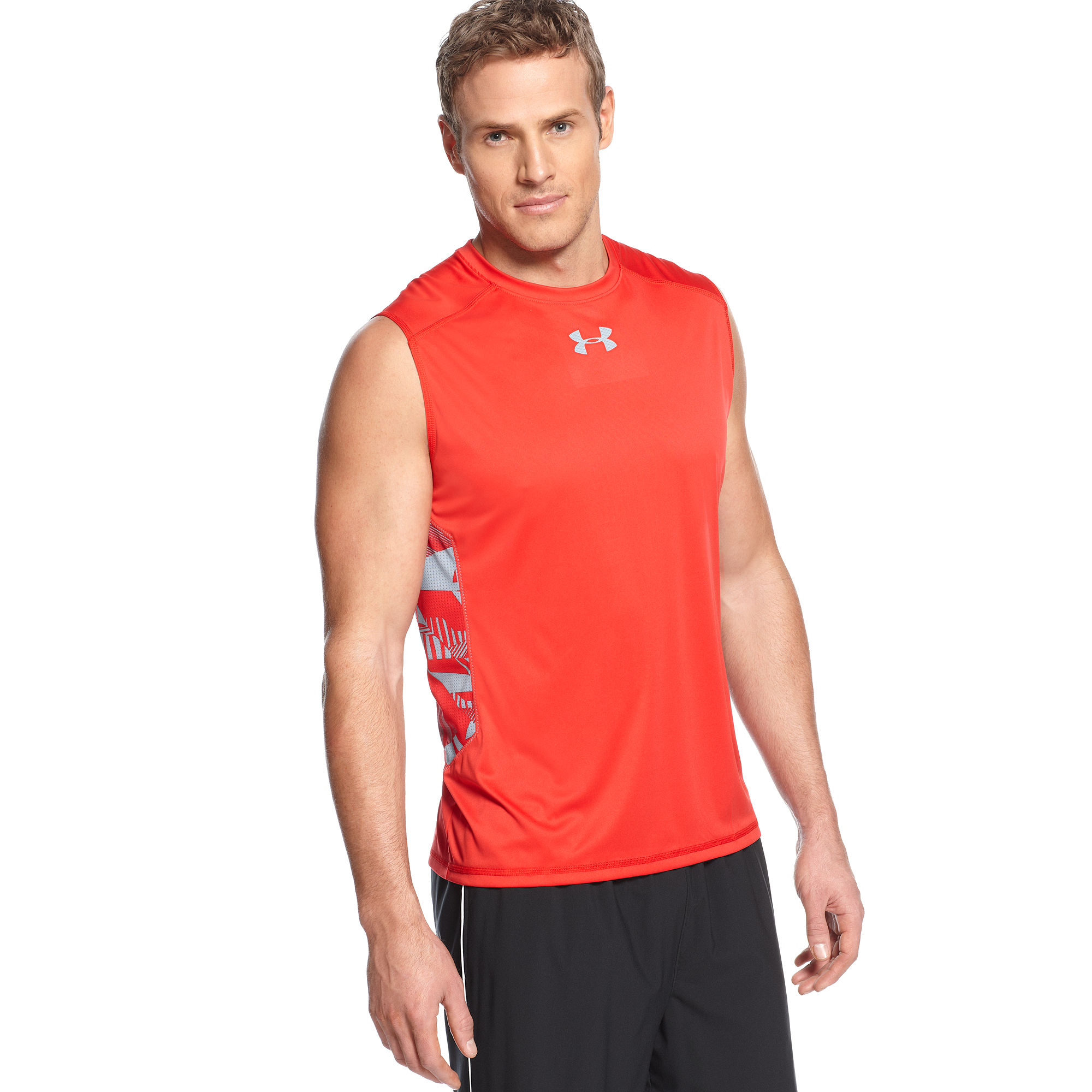 Under Armour Flyweight Sleeveless Tshirt in Red for Men (Red/Red-Solder Print/Red/Solder) | Lyst