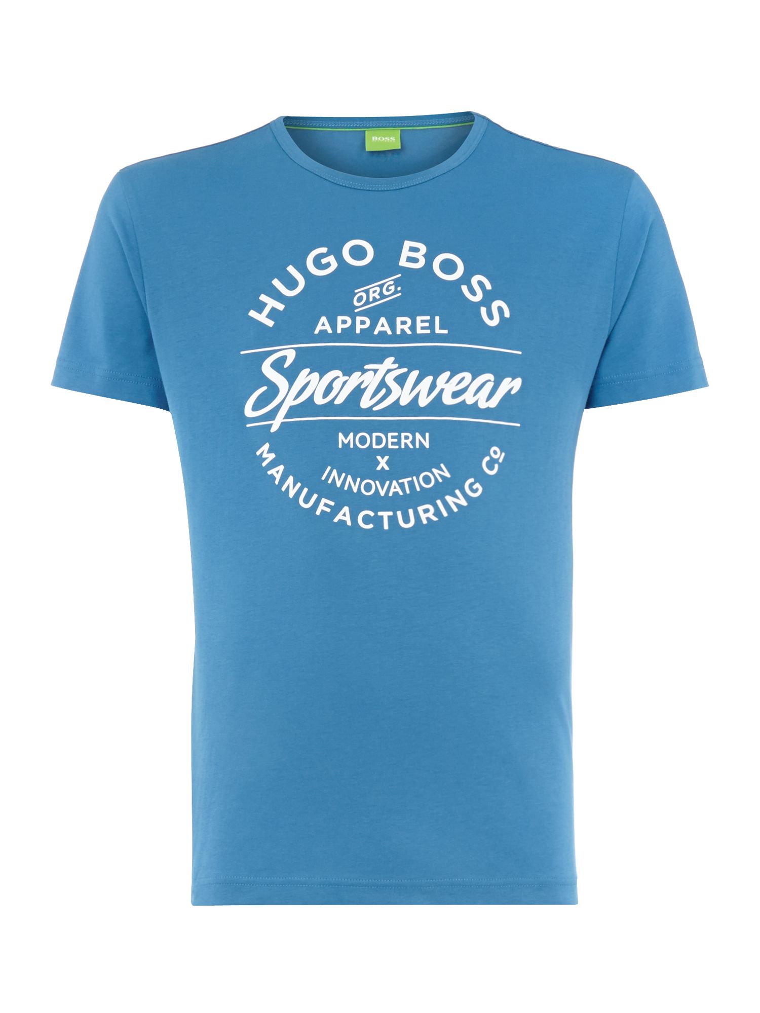 Hugo Boss Sportswear Logo Tshirt in Blue for Men (Light Blue) Lyst