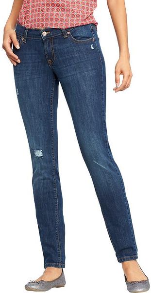 Old Navy The Flirt Skinny Jeans in Blue (Blue Ridge) | Lyst
