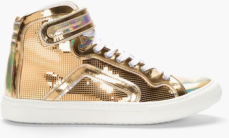 gold high top