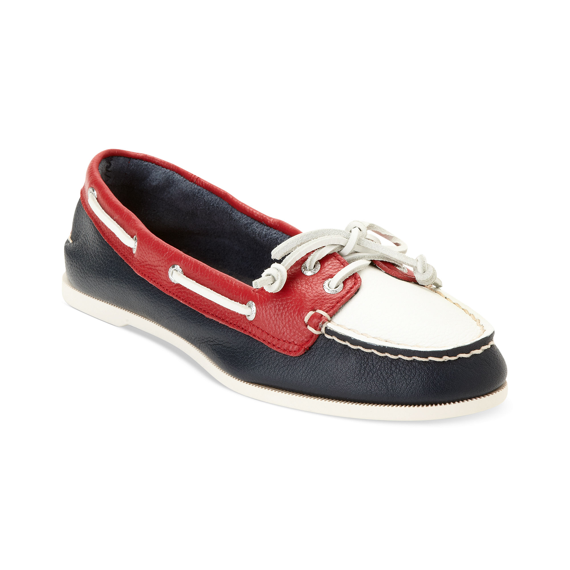 Sperry Topsider Audrey Boat Shoes in Red (Light Rose
