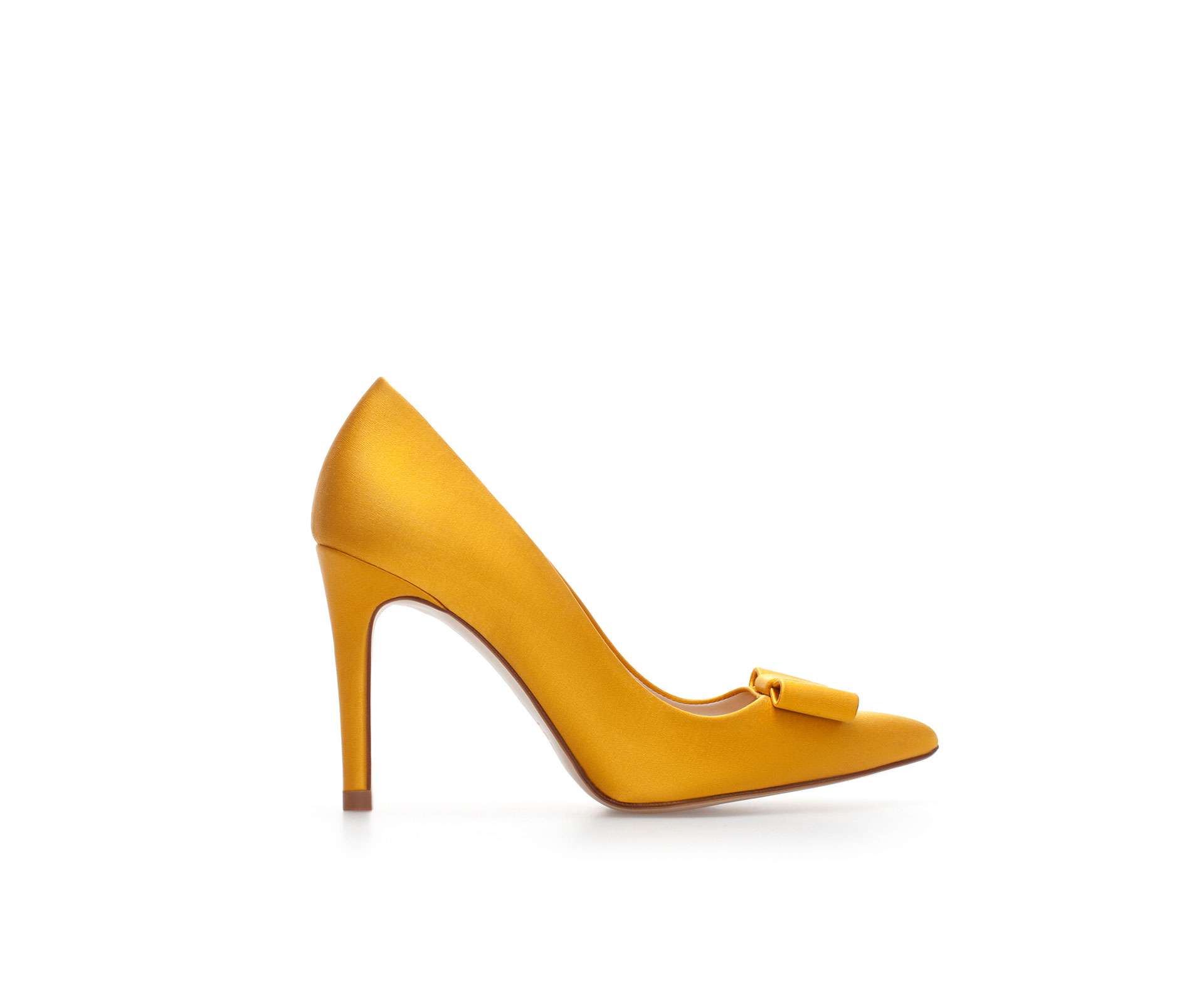 mustard heels zara