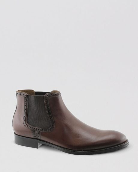 Johnston  Murphy Johnston Murphy Tyndall Chelsea Boots in Brown for ...