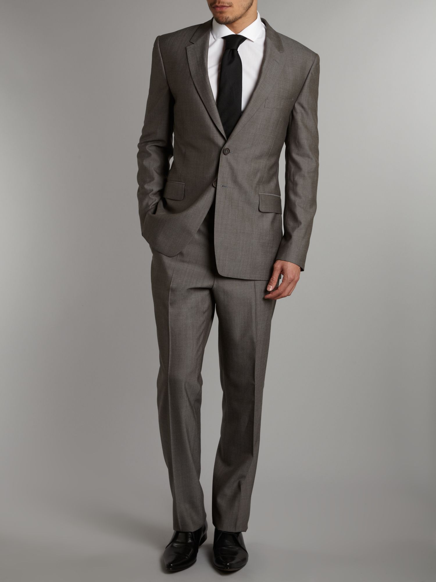 Paul Smith Floral Pewter Wool Suit in Gray for Men (Grey) | Lyst