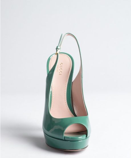 gucci emerald green heels