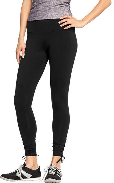Old Navy Active By Compression Cinchtie Leggings in Black (Black Jack ...