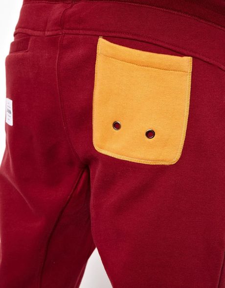 red sweat pants