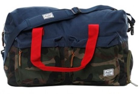 Herschel Supply Co. Walton Duffle Bag in Blue for Men (woodland camo/navy/red) | Lyst
