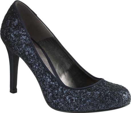 John Lewis Occasion Grove Glitter Court Shoes in Blue (Navy) | Lyst