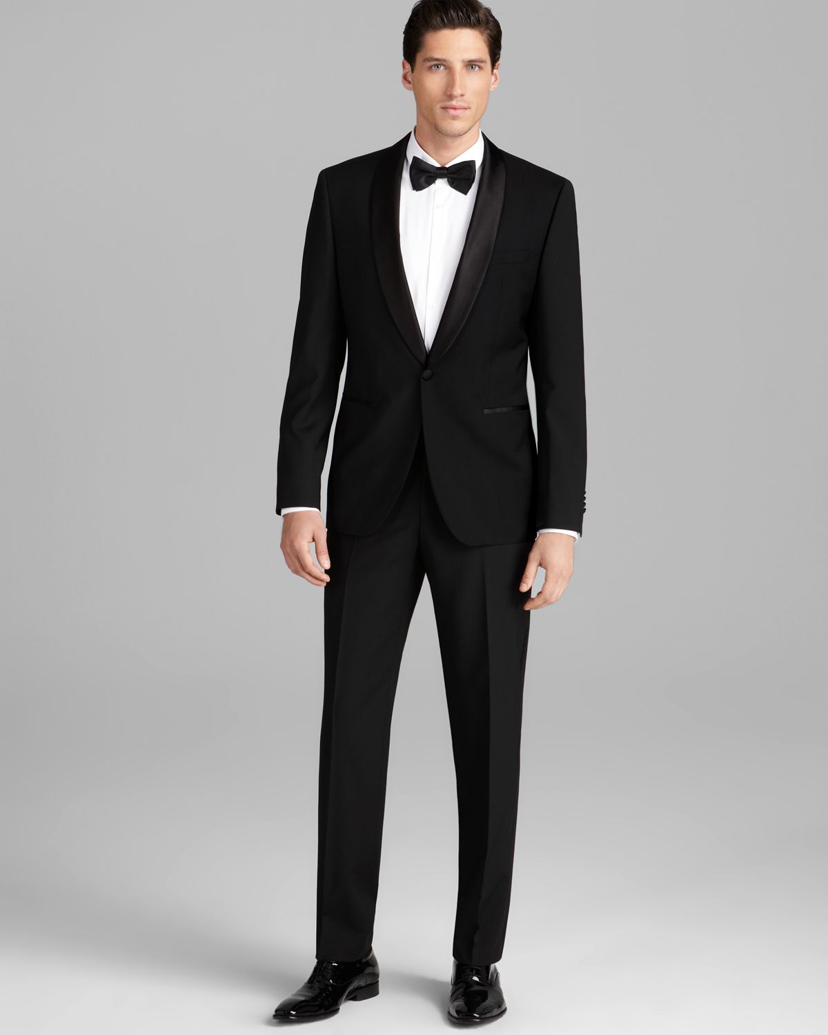 Hugo Boss Boss Sky Gala Tuxedo Suit Regular Fit In Black For Men Lyst