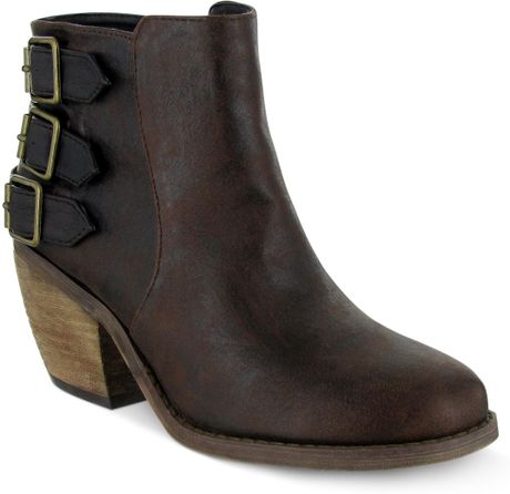 mia castro suede bootie