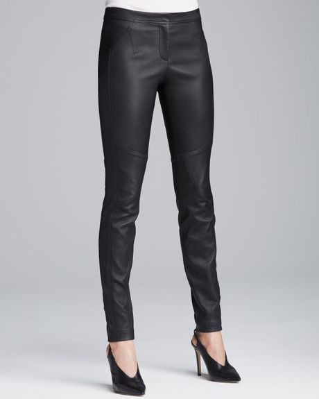 Diane Von Furstenberg Liberty Leather Pants in Black | Lyst