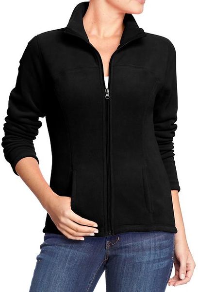 Old Navy Micro performance Fleece Jackets in Black (Blackjack) | Lyst