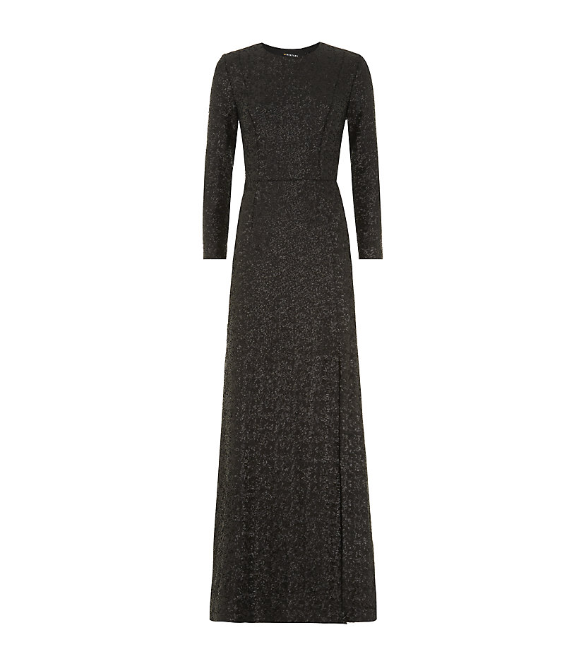 Whistles Sequin Evening Dress in Gray Lyst