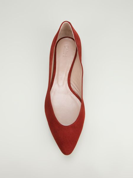 chloe pointed toe flats