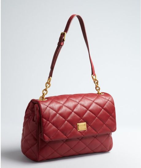 Dolce Gabbana Red Quilted Leather Chain Shoulder Bag in Red Dolce Gabbana Red Quilted Leather Chain Shoulder Bag in Red
