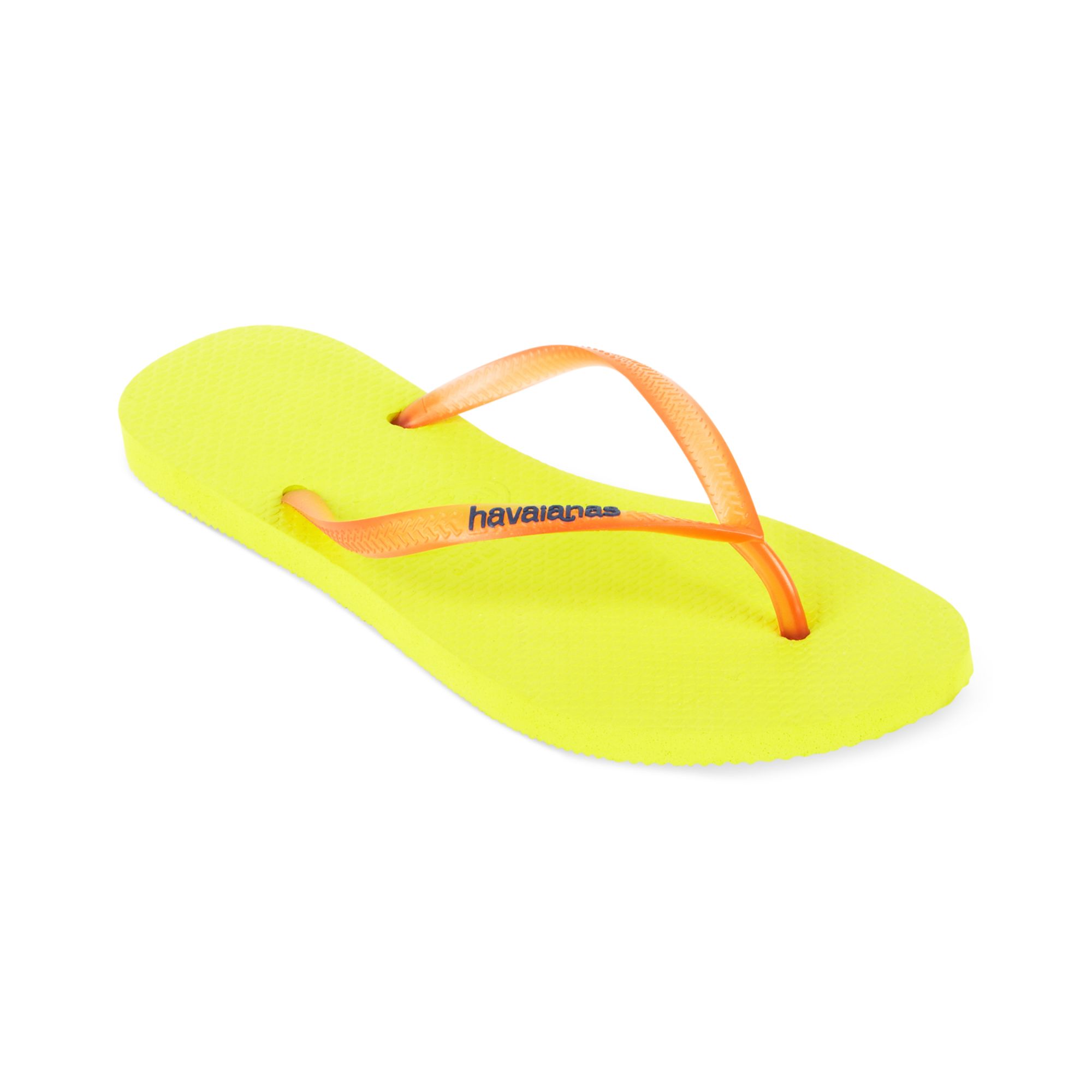green and yellow havaianas