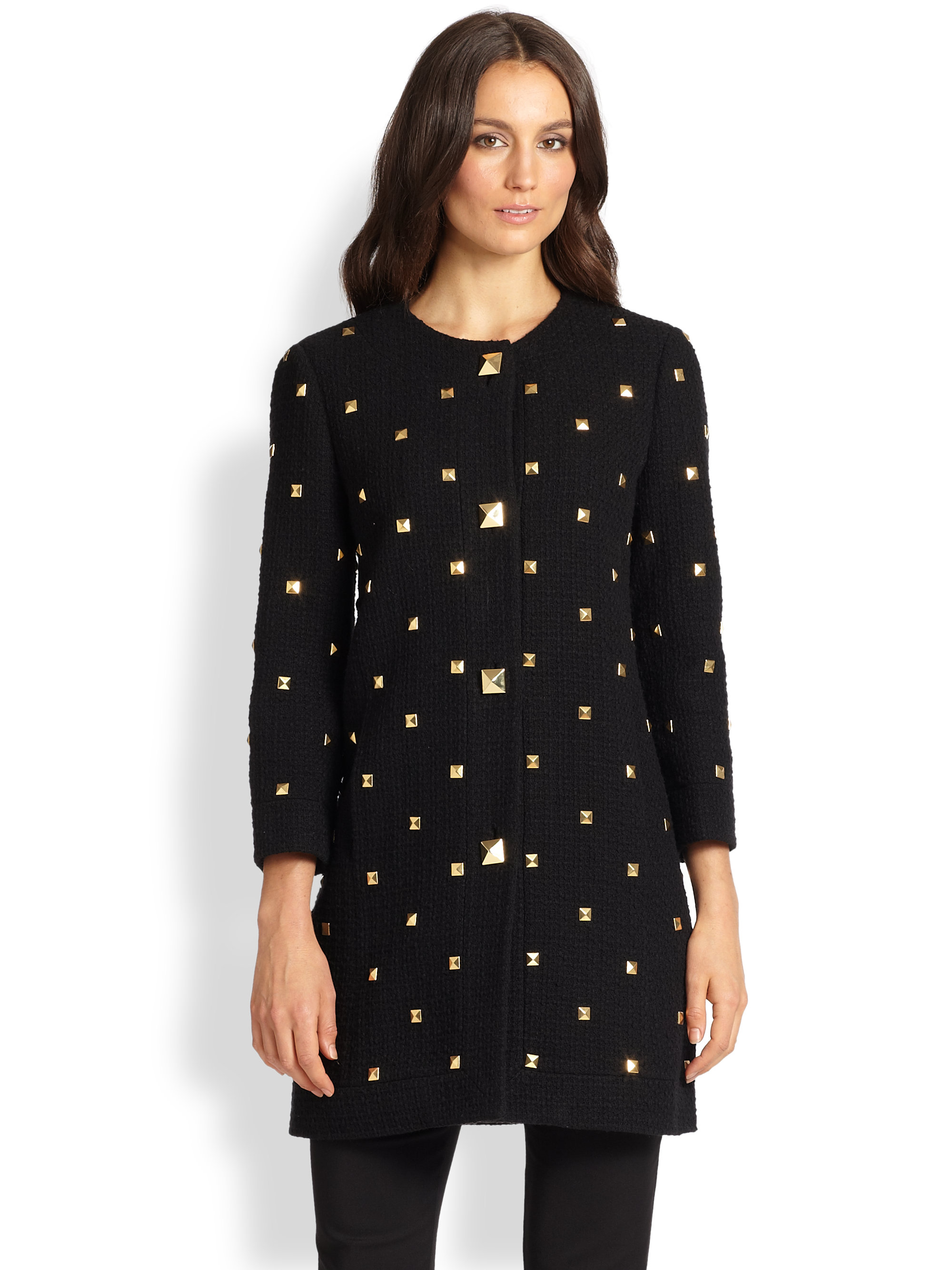 Kate Spade Spencer Embellished Jacket in Black Lyst