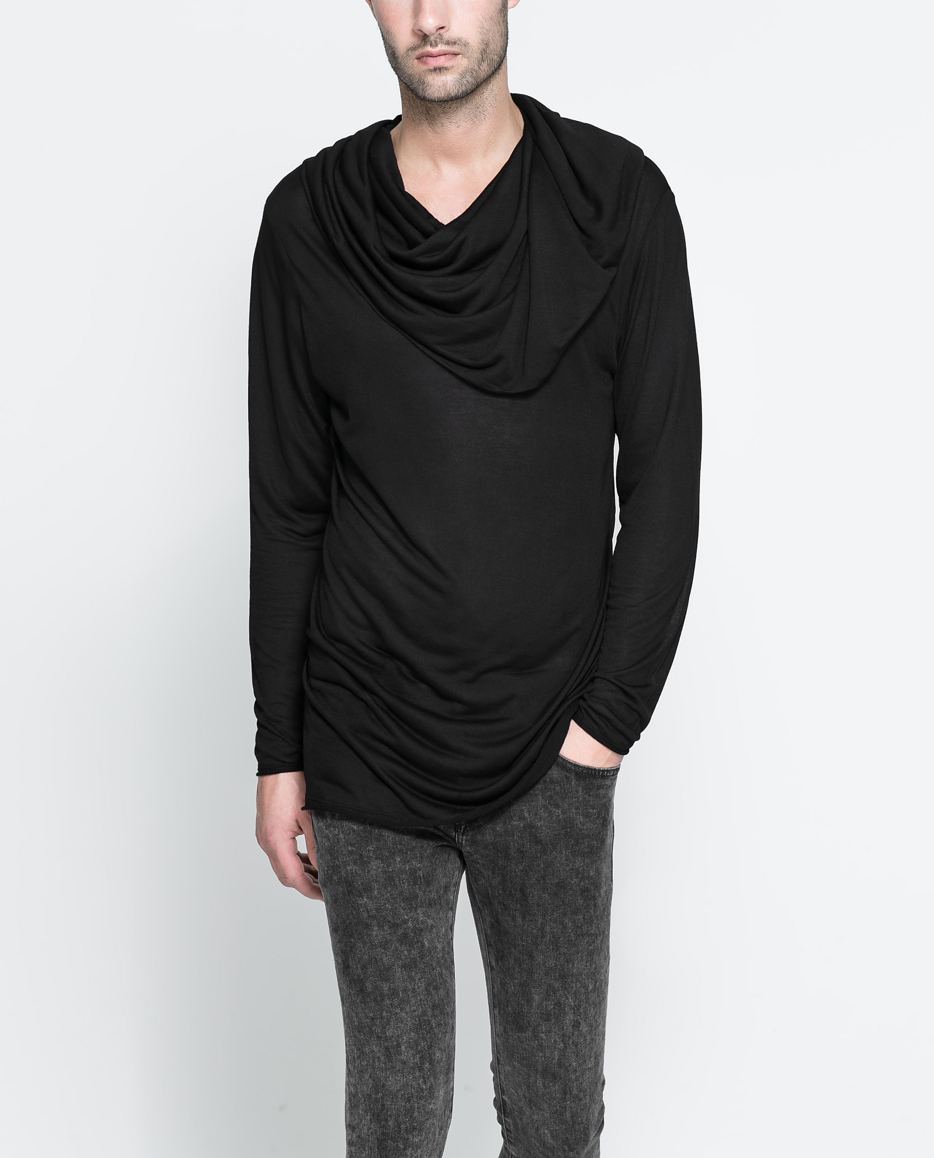 zara draped top