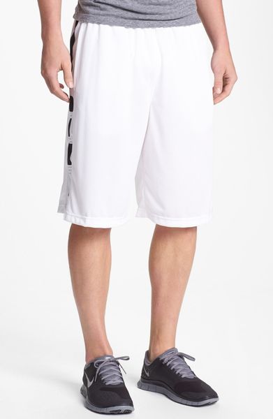 black and white elite shorts