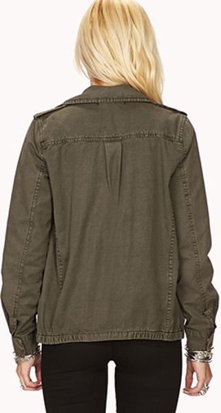 Forever 21 Military inspired Tribal trimmed Jacket in Green (OLIVE ... Forever 21 Military inspired Tribal trimmed Jacket in Green (OLIVE ...