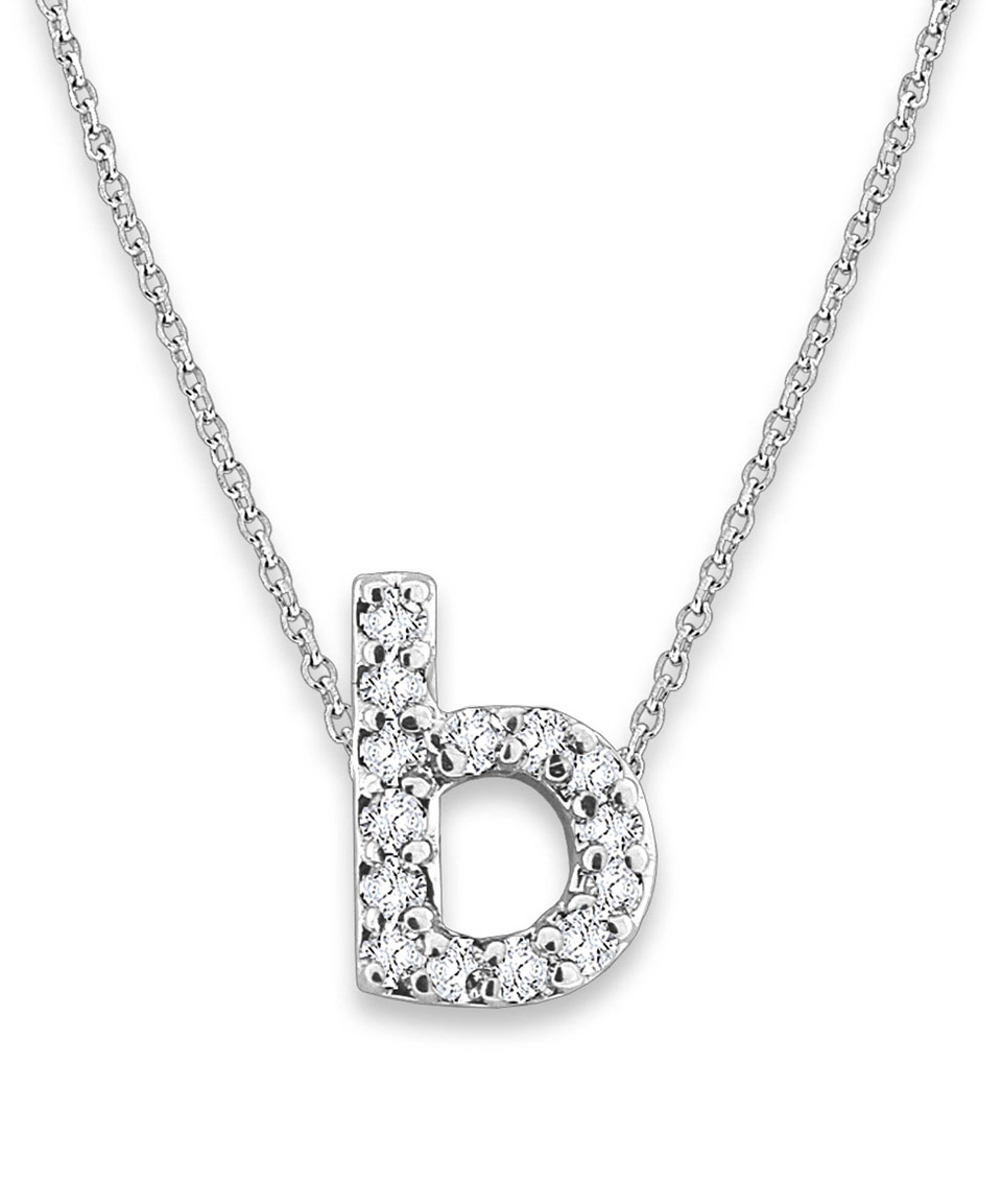 Kc Designs White Gold and Diamond Letter B Necklace Kc Design in White