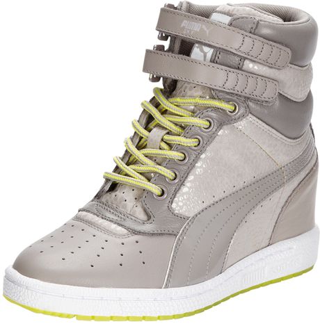 yellow and gray pumas