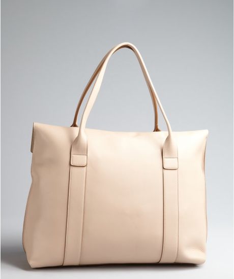 Ferragamo Blush Leather Sookie Large Tote Bag in Pink (blush) | Lyst