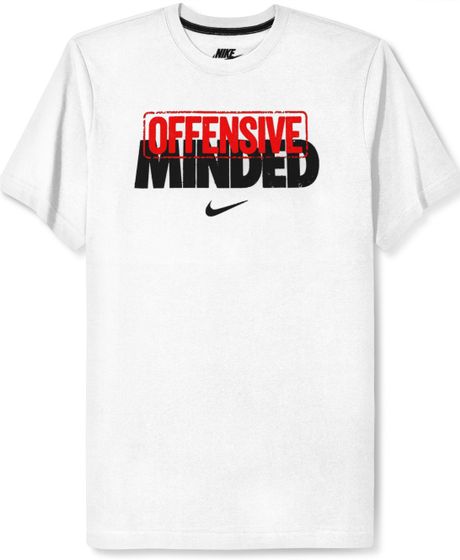 Nike Offensive Minded Printed T-shirt in White for Men | Lyst