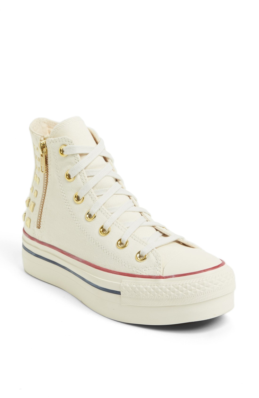 chuck taylor all star platform egret white black