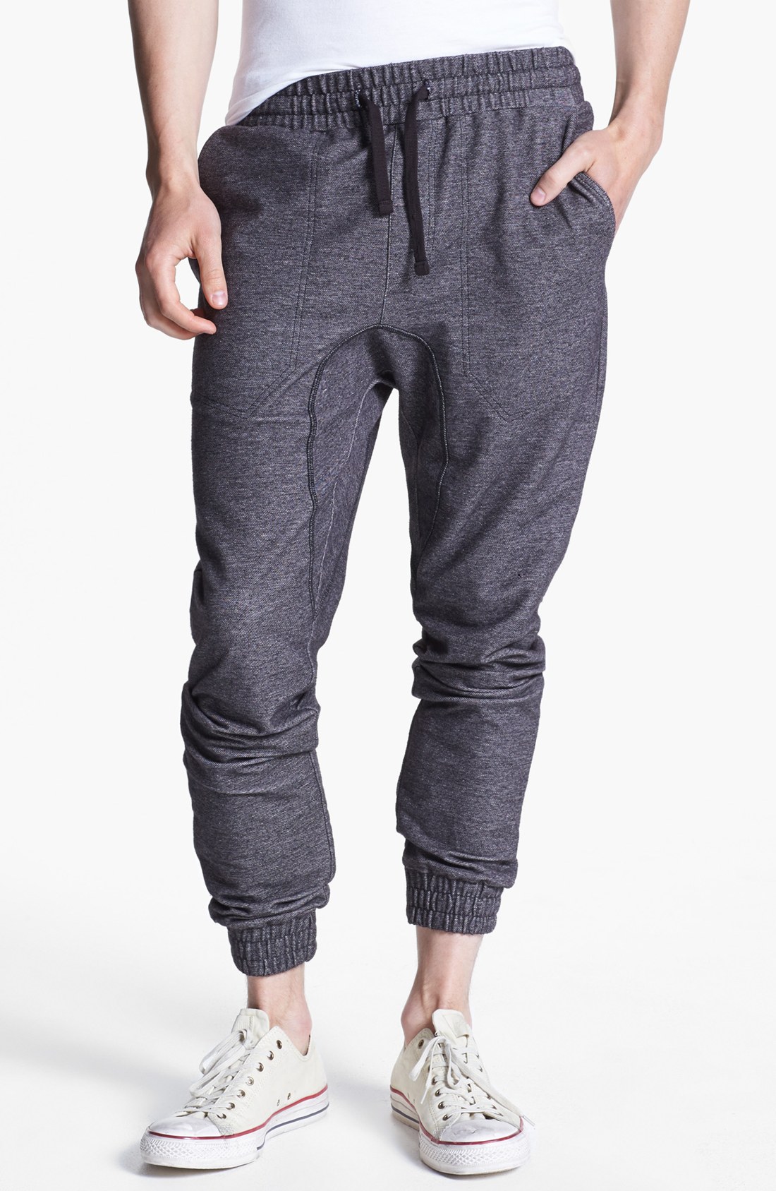 Zanerobe Slapshot Slim Tapered Leg Jogger Pants in Green for Men (Black Marle) | Lyst