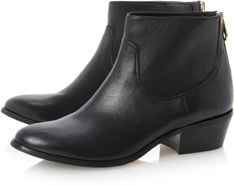 dune pop leather ankle boots