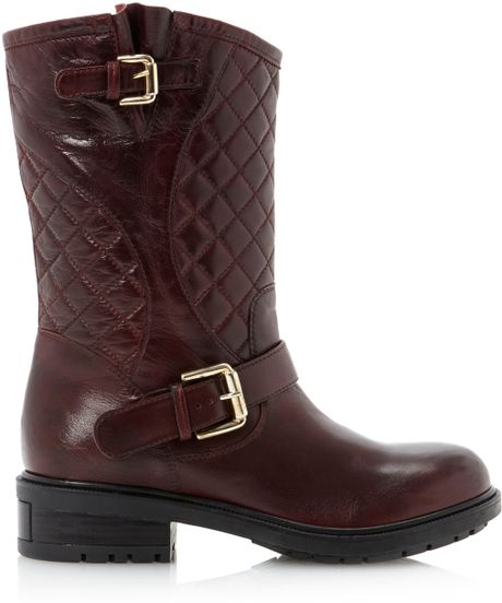 dune studded biker boots