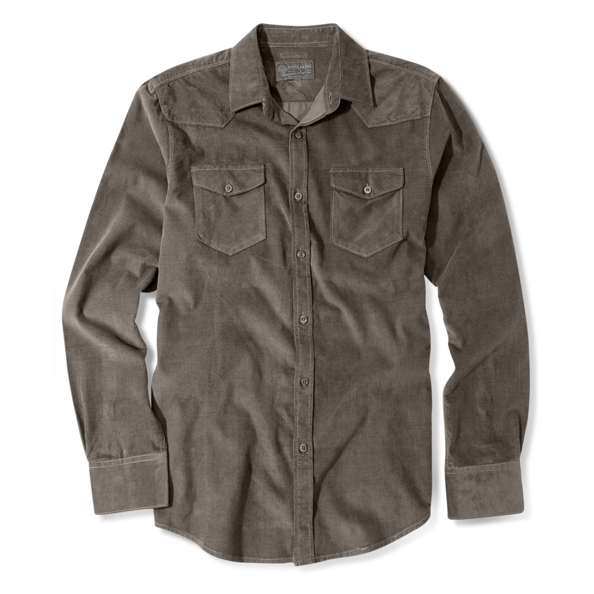 gray western shirt