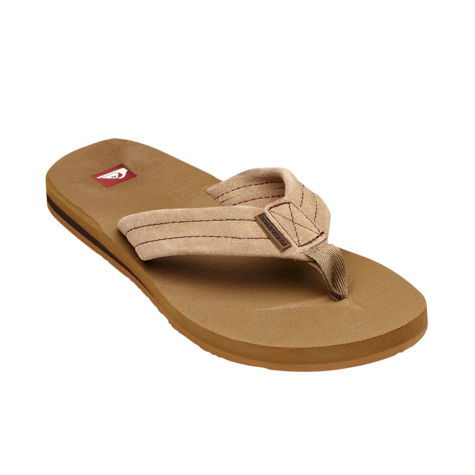Quiksilver Carver Thong Sandals in Brown for Men (tan/brown/gum) Lyst