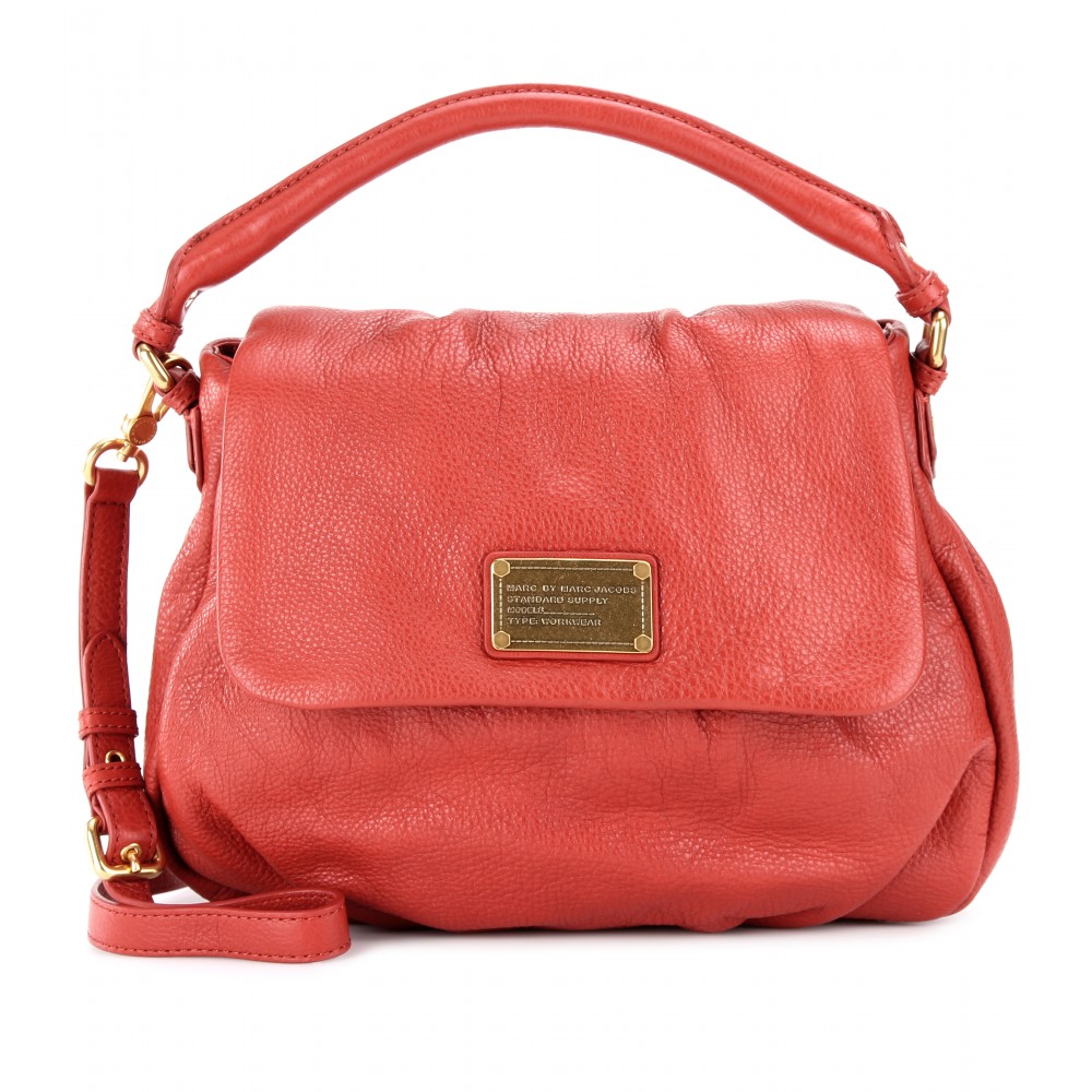 Marc By Marc Jacobs Lil Ukita Leather Shoulder Bag in Red (bright persimmon) | Lyst