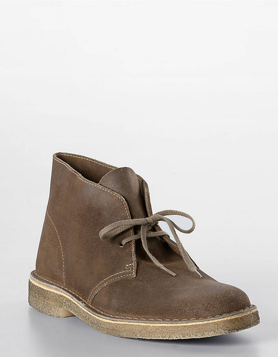 clarks distressed taupe desert boot