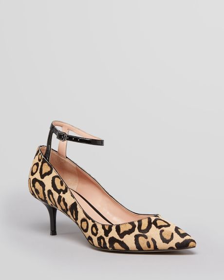 ... Toe Pumps Galata Ankle Strap Leopard Print in Animal (Luggage Leopard