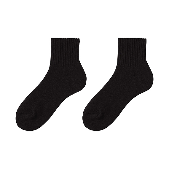 Uniqlo Men Heattech Ankle Socks 2P in Black for Men Lyst