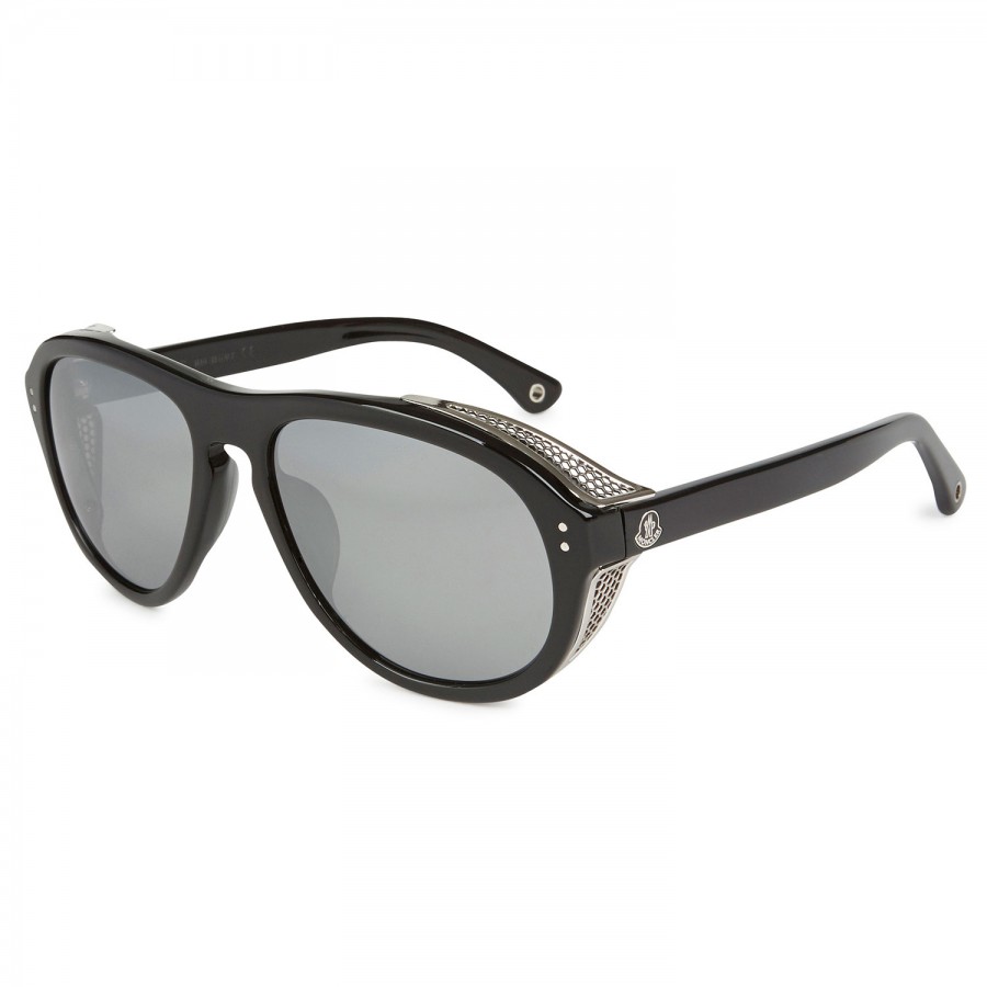 Moncler Aviator Style Acetate Sunglasses in Black for Men Lyst